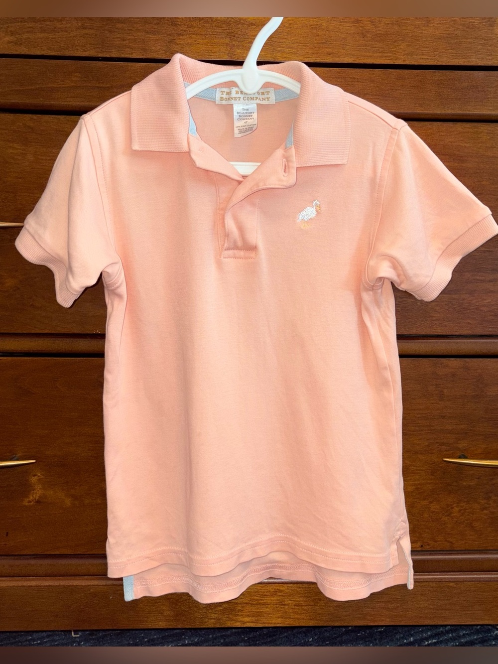The Beaufort Bonnet Company Peach Color Polo Shirt sz 4t